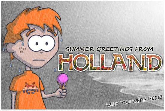 Summer Rain Postcard
