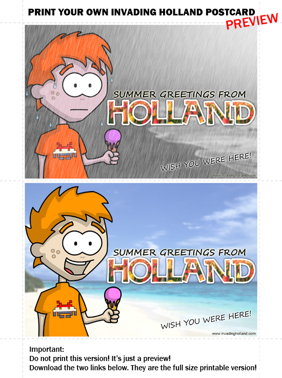 Free Holland Postcard