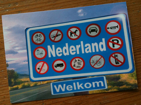 Welcome To Holland Post Card