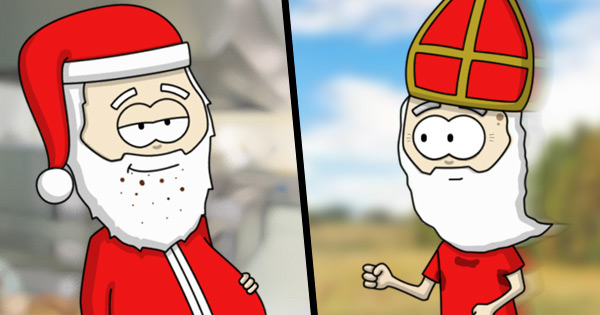 Sinterklaas vs. Santa - Fat and Thin