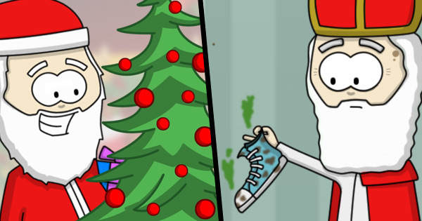 Sinterklaas vs. Santa - Tree and Shoes