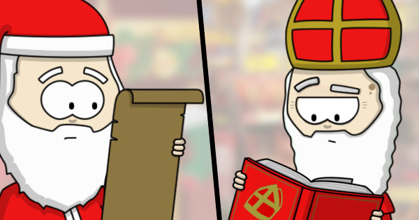 Sinterklaas vs. Santa - List and Book