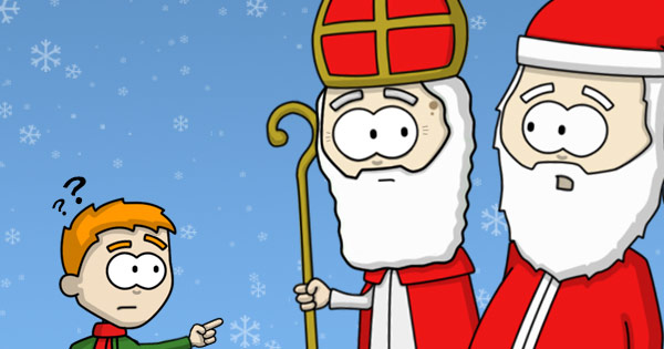 Santa and Sinterklaas